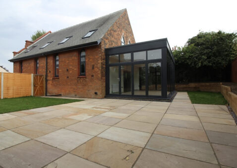 The new conservatory in situ